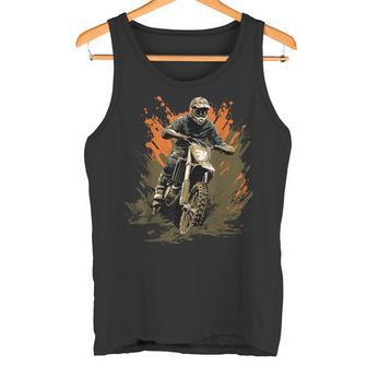 Dirt Bike Camouflage Motocross Motorrad Für Jungen Tank Top - Geschenkecke