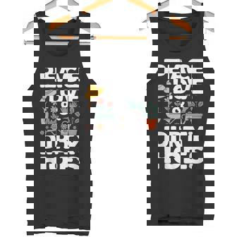 Dirty Hoe Gardening Gardener Garden Plant Tank Top | Mazezy