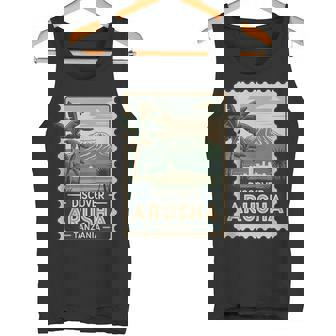Discover Arusha Tanzania Retro African Safari Travel Stamp Tank Top Tank Top | Mazezy