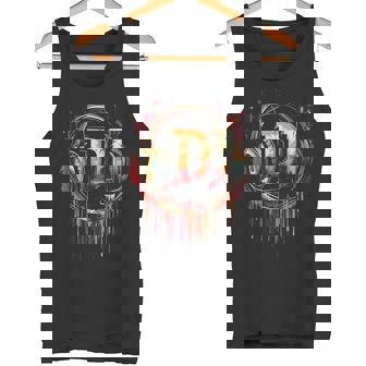 Diseño De Tatuaje De Dj Con Auriculares Para Dj Y Amantes De Manga Larga Camiseta sin mangas - Regaloses