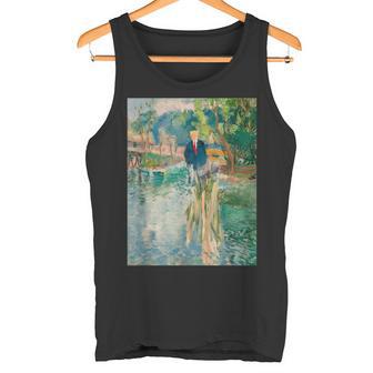 Donald Trump Impresionismo Arte Movimiento Retrato Camiseta sin mangas - Regaloses