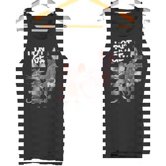 I Don't Give a Rats Ass Mouse Donkey Sarcastic Animal Tank Top | Mazezy