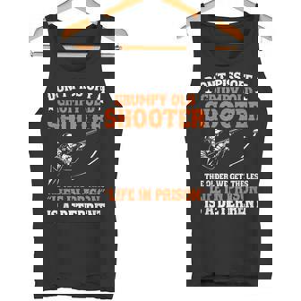 Dont Piss Off a Grumpy Old Skeet Shooter Trap Shooting Tank Top | Mazezy
