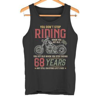 Don'ttop Riding 68 Ansintage 68 Ans Anniversaire Moto Débardeur e - Cadeauxyz