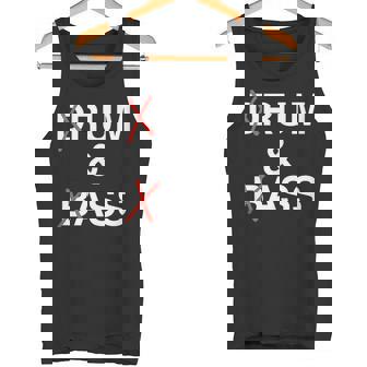 Drum And Bass Rum Unhinged EDM Festival Raunchy DNB Meme Gag Tank Top Tank Top | Mazezy