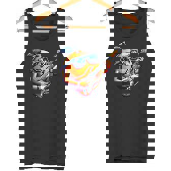 E-Guitar Cool Orange Avec Lunettesoleil Débardeur e - Cadeauxyz