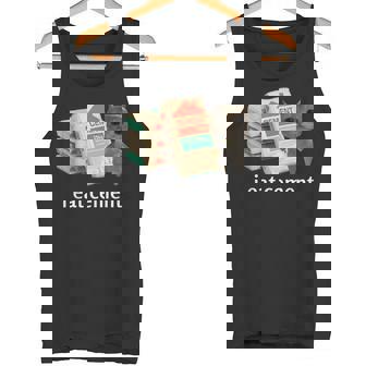 I Eat Cement 猫シャツ キッズ 面白い ダンク 猫 ミーム タンクトップ - Kawaiitshirt