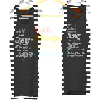 Eat Sleep Code Repeat Coding Tank Top Tank Top | Mazezy