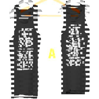 EAT Sleep Skate Repeat Skateboarding Lifestyle Tank Top Tank Top | Mazezy