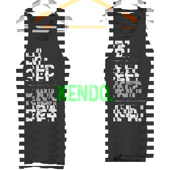 Eatleep Kendo Repeat 面白い格闘技コンバット タンクトップ - Kawaiitshirt