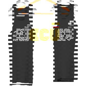 Ecuador Flag Retro International Country Ecuadorian Pride Tank Top | Mazezy