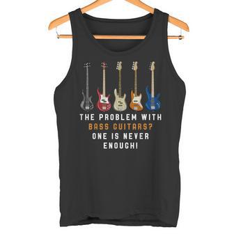 Ein Bass Ist Niemals Genug Rock Musik Lustiges Bass Gitarre Tank Top - Seseable