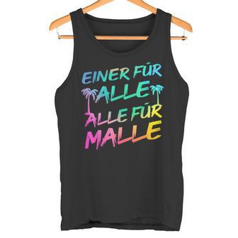 Einer Für Alle Alle Für Malle -Aufen Bier Lustiges Party Tank Top - Seseable