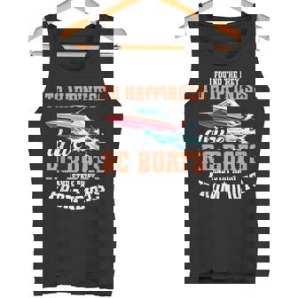 Electric Remote Control Boat Enthusiast Happiness RC Boat Tank Top | Mazezy