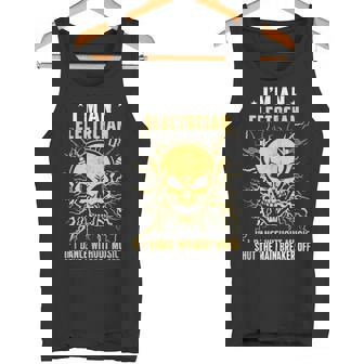 Electrician If I Dance Without Music Skeleton Men Tank Top Tank Top | Mazezy