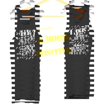 Electrician Humor Pun Current Mood Shockingly Positive Tank Top | Mazezy