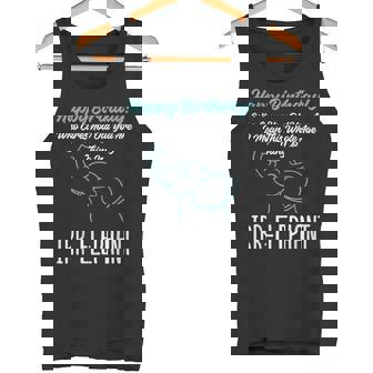 Elephant Birthday Party Irr-Elephant Jungle Animal Zookeeper Tank Top | Mazezy