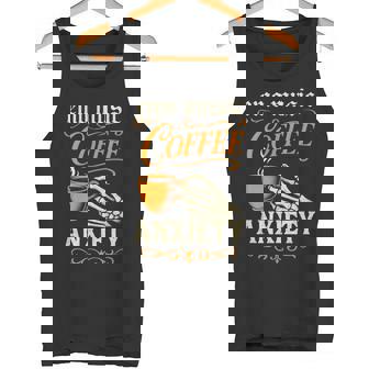 Emo Music Coffee Anxiety Rock Goth Grunge Tank Top | Mazezy