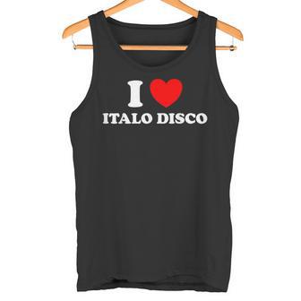 Me Encanta Italo Disco Divertido Dance Pop Club Fan De La Música Techno De Los 80 Camiseta sin mangas - Regaloses