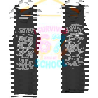 End Of School Donut Theme 67 Days Classroom Fun Tank Top | Mazezy