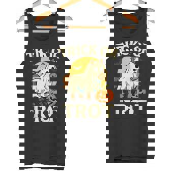 Equestrian Trick Or Trot Halloween Horse Riding Tank Top Tank Top | Mazezy