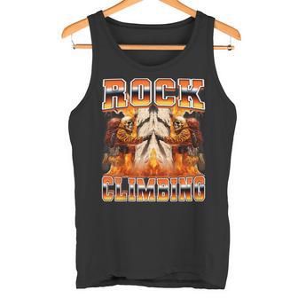 Escalada En Roca Escalador Boulder Esqueleto 90S Bootleg Camiseta sin mangas - Regaloses