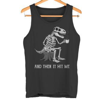 Esqueleto De Dinosaurio Divertido Café Camiseta sin mangas - Regaloses