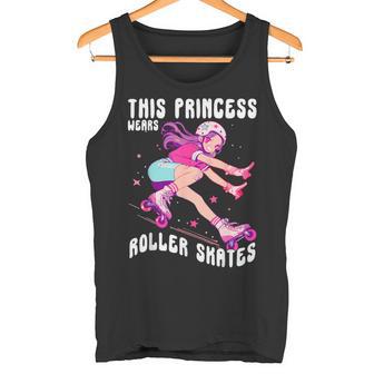 Esta Princesa Usa Patines De Ruedas Con Cita Retro Para Niña Patinadora Camiseta sin mangas - Regaloses