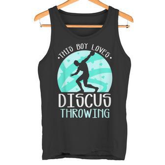 A Este Chico Le Encanta Lanzar Discos Lanzamiento De Disco Camiseta sin mangas - Regaloses
