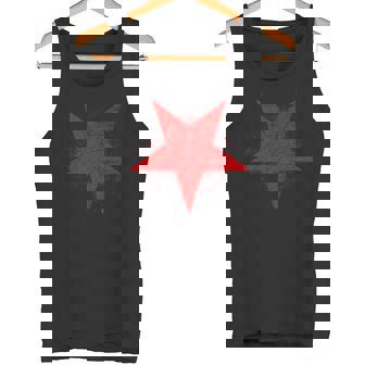 Estrella Roja Invertida De Cinco Puntasímbolo Camiseta sin mangas - Regaloses