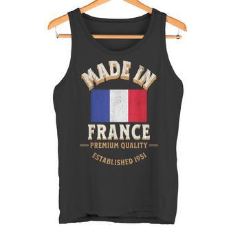 Fabriqué En France 1951 Drapeau Français De Qualitéupérieure Débardeur e - Cadeauxyz