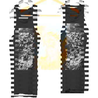 Face Of Origami Zeus Greek Mythology God Jesus Christ Tank Top | Mazezy