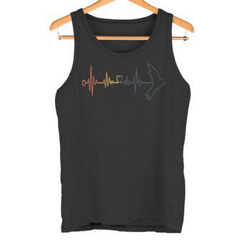 Falcon Heartbeat Raptor Bird Enthusiast Tank Top | Mazezy