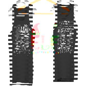 Family Matching Pajamas Gymnastics ELF Christmas Tank Top | Mazezy