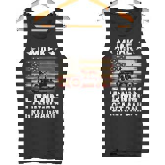 Make Farming Great Again Patriotic Farmer Pride Agriculture Tank Top | Mazezy
