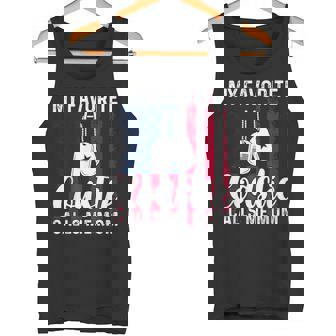 My Favorite Coastie Calls Me Mom Proud Coast Guard Mom Tank Top | Mazezy