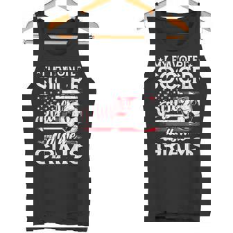 My Favorite Soccer Player Calls Me Grams US Flag Tank Top | Mazezy