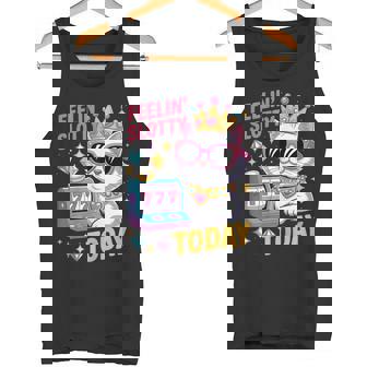 Feeling Slotty Today Slot Machine Cat Casino Gambling Tank Top | Mazezy