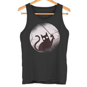 Fencing Game Gamer Fencer Sport Fencing Cat Tank Top Tank Top | Mazezy