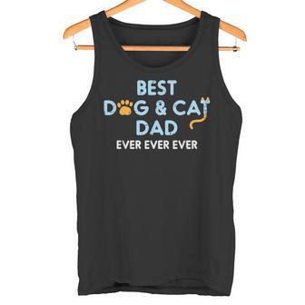 Festa Del Papà Best Dog Cat Dad Ever Fur Papa Daddy Parent Men Canotta - Novitaregali