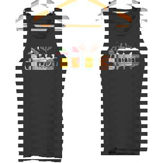 Festive Beer Mugs Cheers For Beer Lovers Christmas Party Fun Tank Top | Mazezy