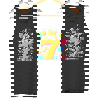 Fiesta De Cumpleaños Con Temática De Tigre Para Niñoséptimo Cumpleaños De Tigre Camiseta sin mangas - Regaloses