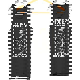 Finally Time To Read Book Lover Bookworm スケルトン 面白い本 タンクトップ - Kawaiitshirt