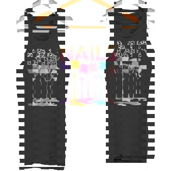 Finger Nails With Polish Manicure Manicurist Nail Technician Tank Top Tank Top | Mazezy