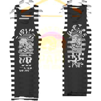 First Time Papi Est 2026 For New Papa Fathers Day Tank Top Tank Top | Mazezy