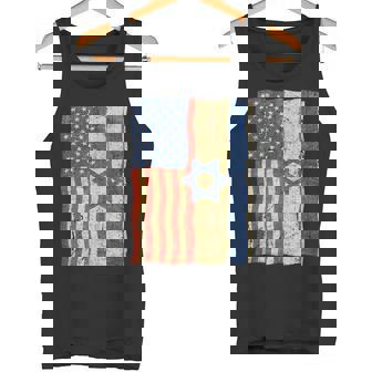 Flag Of Israel And USA Israeli Patriotic Tank Top Tank Top | Mazezy