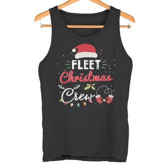 Fleet Christmas Crew Fun Fleet Manager Matching Tank Top | Mazezy
