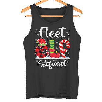 Fleet Elf Squad Christmas Transportation Manager Matching Tank Top | Mazezy