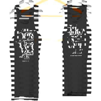 Follow The Word Not The Herd Christian Cow Bible Verse Tank Top | Mazezy