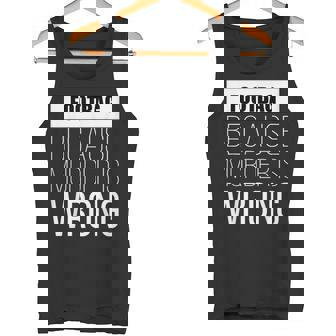 Footbag Because Murder Is Wrong Funny Tank Top | Mazezy